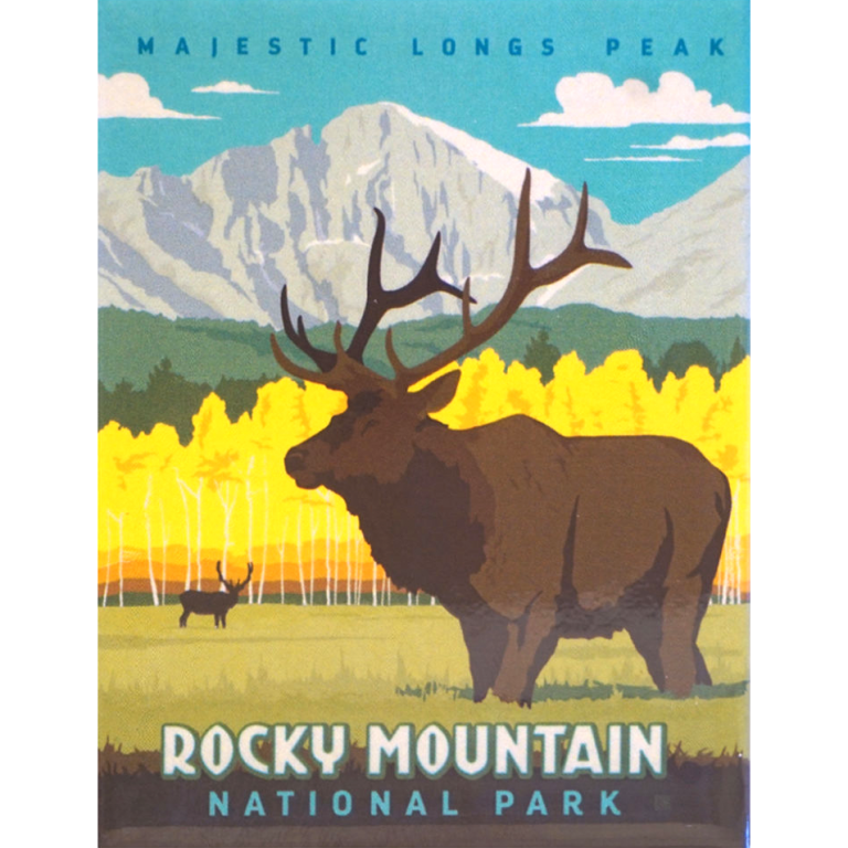 Rocky Mountains Brooch/Magnet
