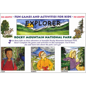 Explorer fun games and activities for kids - Ornament – Rocky Mountain National Park Gold Aspen.