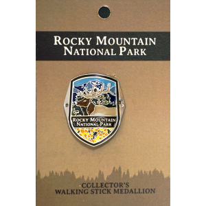 Rocky mountain national park Walking Stick Medallion - RMNP Elk.