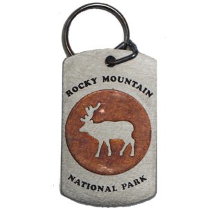 Rocky Mountain National Park wooden ornament.