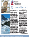 The cover of the quarterly newsletter for beaver mountain university.