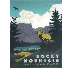 Rocky mountain national park magnet - RMNP Bighorn Sheep.