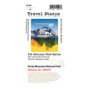 Rocky mountain national park sticker - RMNP Travel Stamp.