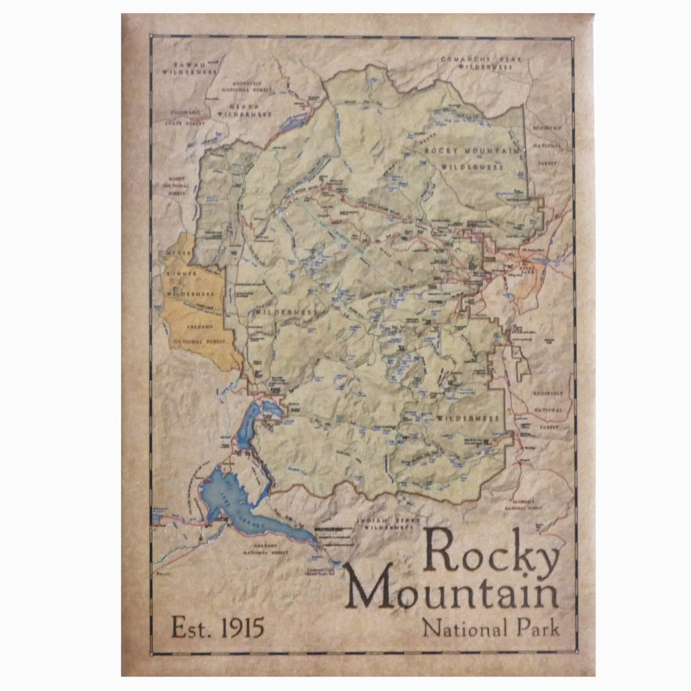 Rocky Mt Map Magnet