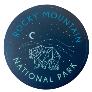 Rocky mountain national park - RMNP Bear Constellation sticker.