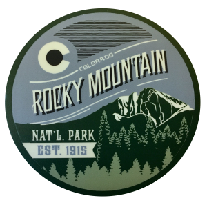 Rocky Mountain National Park Sticker - RMNP Longs Peak Circle
