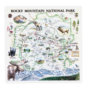 Rocky mountain national park map Coaster - RMNP Map Xplorer.
