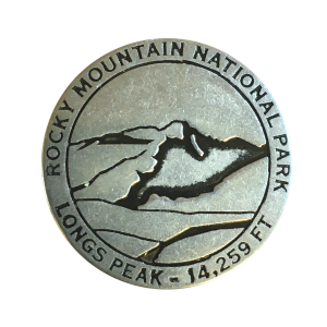 Rocky mountain national park - Collectible Token - RMNP Longs Peak.