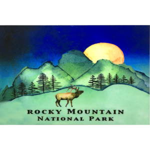 Rocky mountain national park magnet.