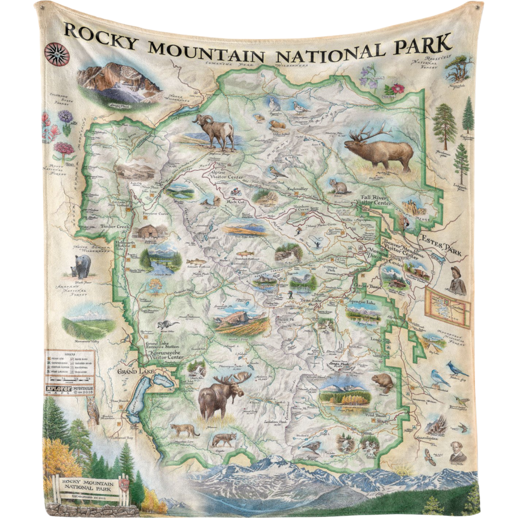 Blanket - RMNP Xplorer Map - Rocky Mountain Conservancy