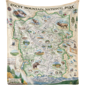 A blanket of yosemite national park on a tapestry.