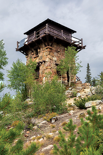The historic Shadow Mountain Fire Lookout