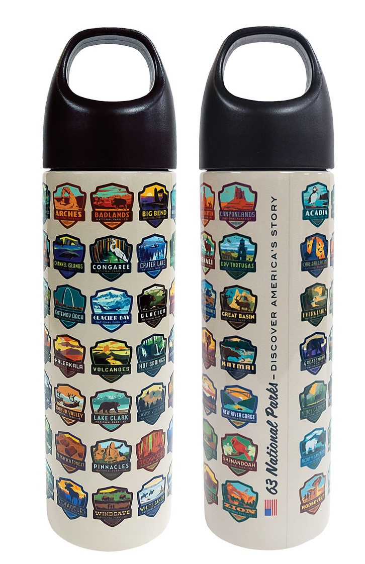 Water Bottle - 63 National Parks Stainless Steel - Rocky Mountain  Conservancy