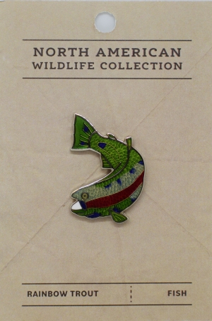 North american wildlife collection Pin - RMNP North American Wildlife Series Rainbow Trout enamel pin.
