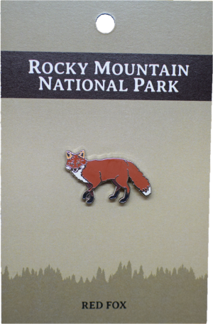 Rocky mountain national park Pin - RMNP North American Wildlife Series Red Fox.