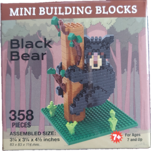 Mini Building Blocks - Black Bear Cub In Tree.