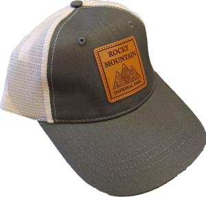 Rock mountain trucker hat 
Product Name: RMNP Tri-Peak Hat