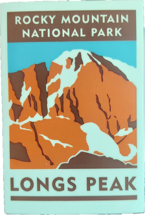 RMNP Travel Sticker Longs Peak