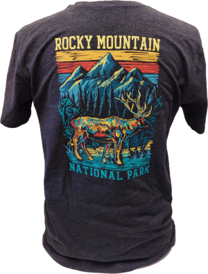 Rocky Mountain National Park T-shirt - RMNP Scribble Elk
