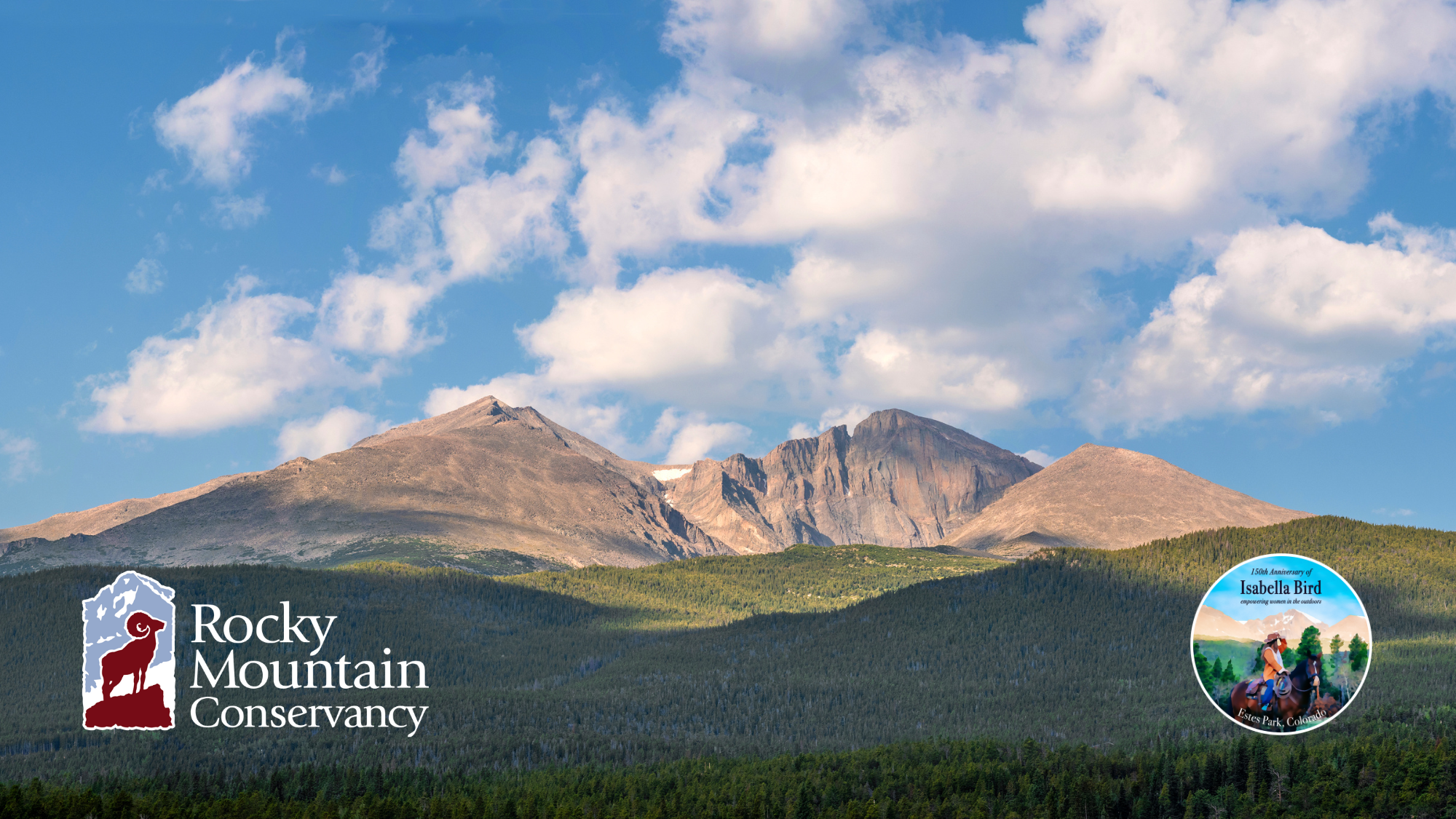 Rocky mountain conservancy logo.